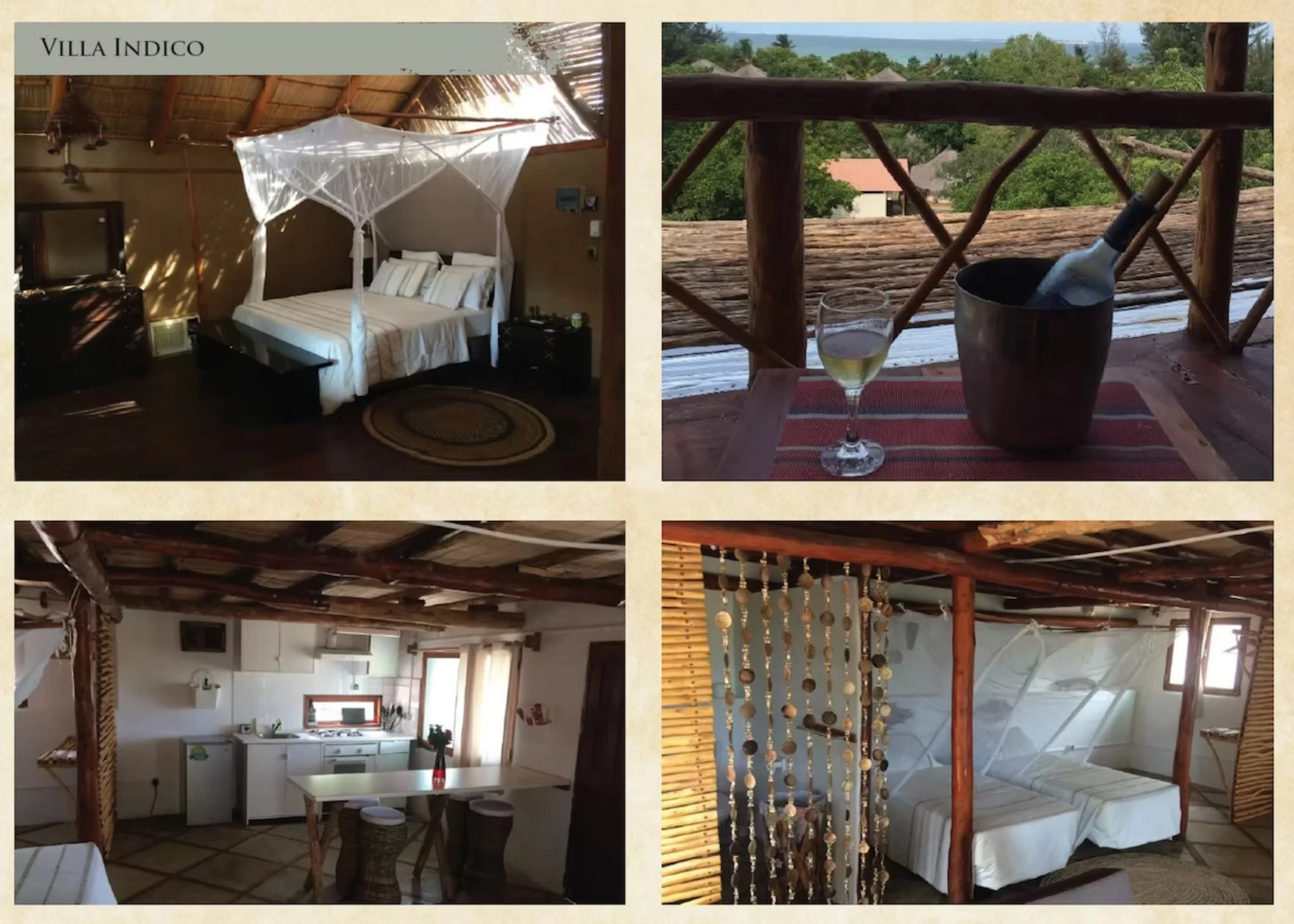 VILLA INDICO • Double ensuite room only • Equipped with all the necessities • Daily cleaning service is included • Beachfront • Swimming pool • All meals included • Right next to Indico Restaurant Our private vehicle is always ready and available for a trip into town.